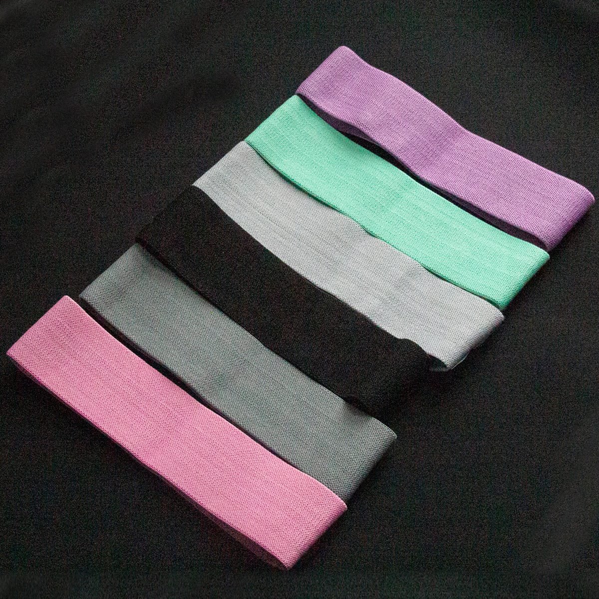 Wholesale Durable Non-Slip Polyester Fabric Exercise Bands Hip Circle Resistance Booty Bands Gym Training Print
