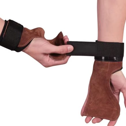 Heavy Duty Durable Power Lifting Gym Hand Grip Pads with Wrist Strap