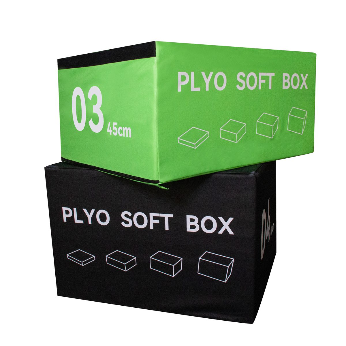 4 Piece Soft Plyo Box Set Gym Fitness Plyometric Foam Jumping Box (3/4)