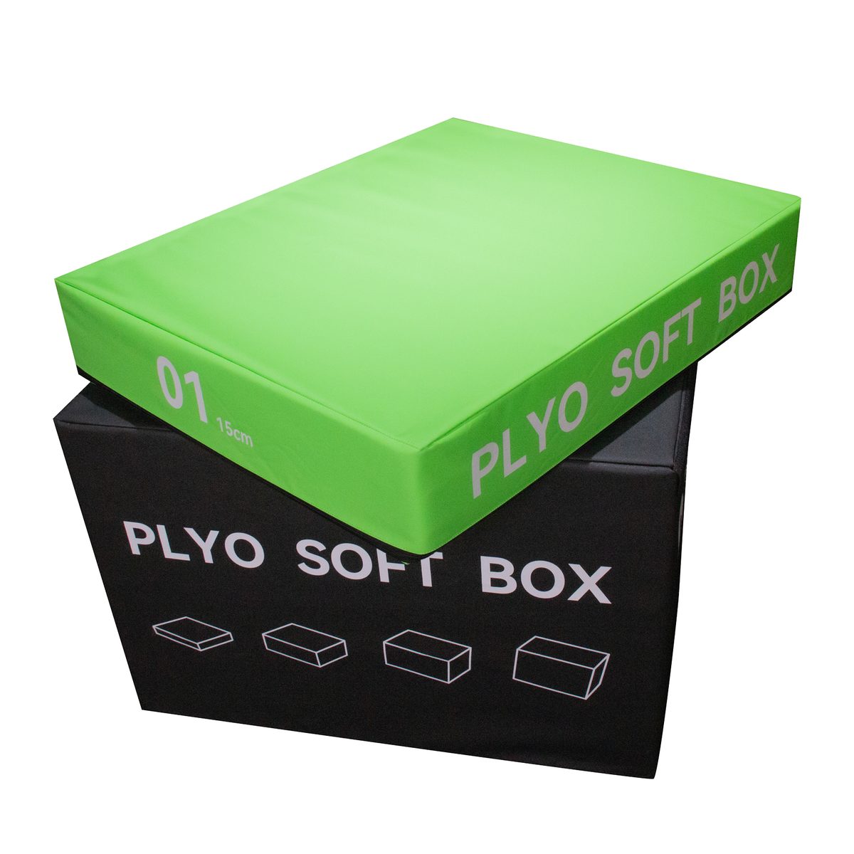 4 Piece Soft Plyo Box Set Gym Fitness Plyometric Foam Jumping Box (4/4)