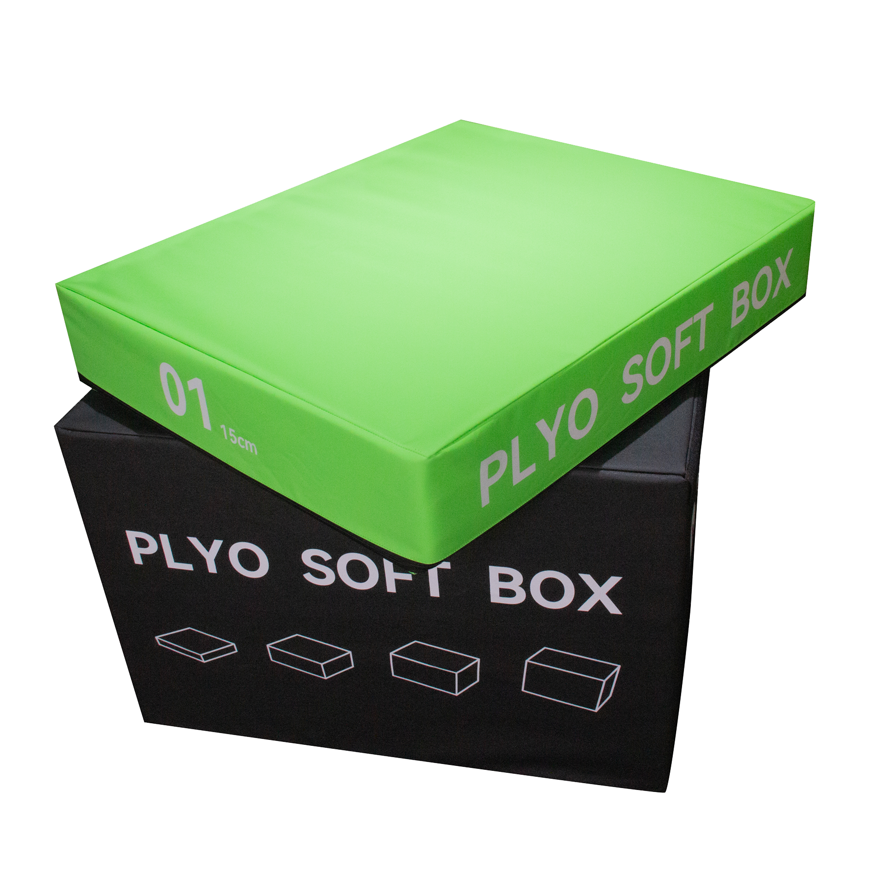 4 Piece Soft Plyo Box Set Gym Fitness Plyometric Foam Jumping Box