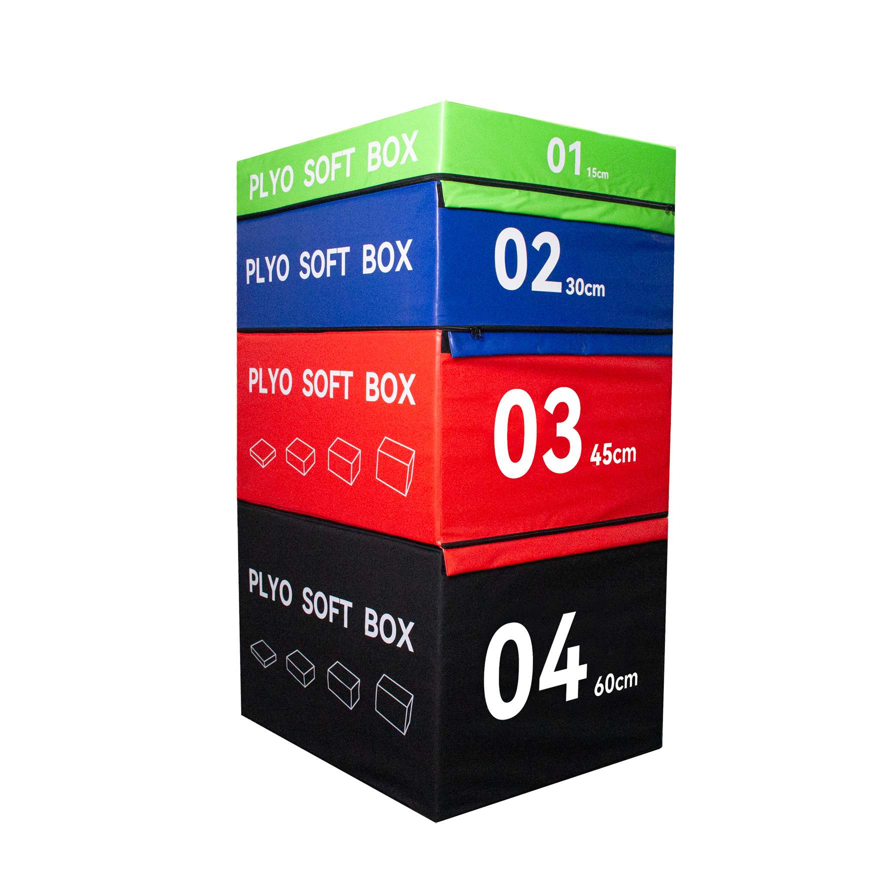 Fitness Soft Foam 4 in 1 Adjustable Plyo Box Jump Box Non-slip