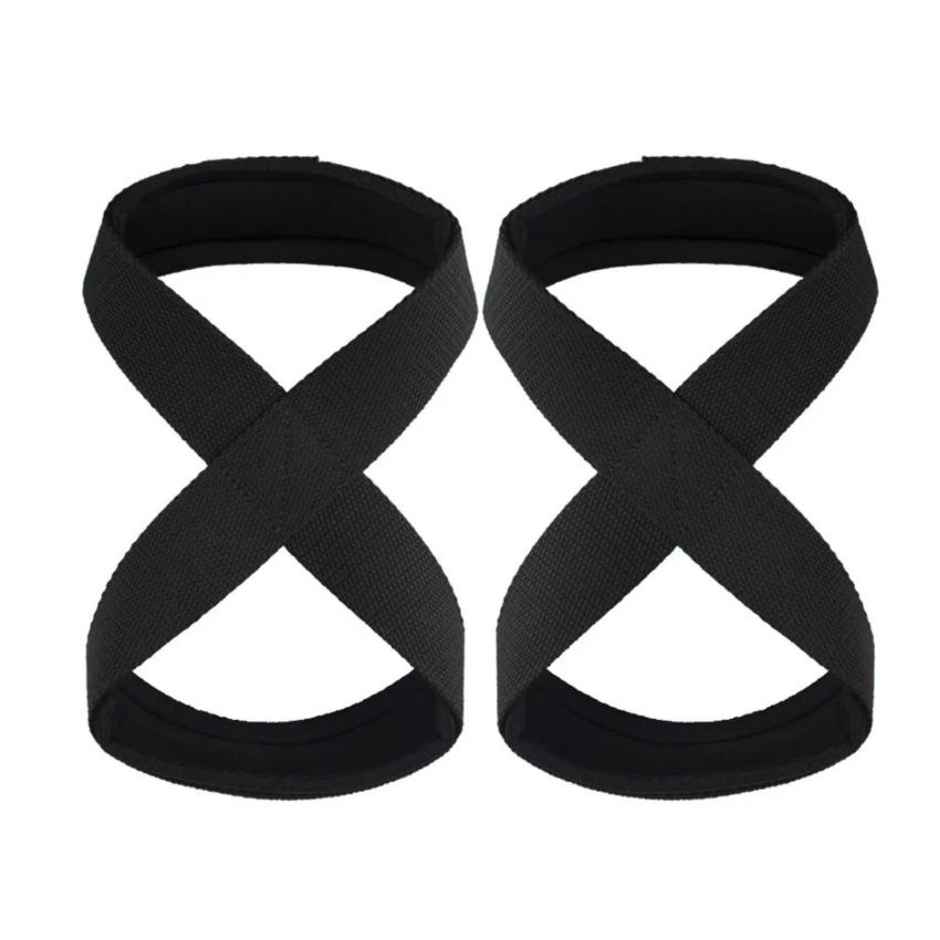 8-Shape Assist Band Wristband Pull-Up Cotton Grip Band Fitness Deadlift Single Double Bar Press Weightlifting Anti-Slip Strap